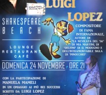 <!--:it-->LUIGI LOPEZ,l’autore di PINOCCHIO – SHAKESPEARE BEACH – QUARTU S.ELENA – DOMENICA 24 NOVEMBRE 2013<!--:--><!--:en-->LUIGI LOPEZ,AUTHOR PINOCCHIO – SHAKESPEARE BEACH – QUARTU S.ELENA – SUNDAY NOVEMBER 24<!--:-->