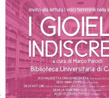 <!--:it-->I GIOIELLI INDISCRETI – BIBLIOTECA UNIVERSITARIA – VENERDI 28 FEBBRAIO 2014<!--:--><!--:en-->THE PRYING JEWELS – UNIVERSITY LIBRARY – FRIDAY FEBRUARY 28,2014<!--:-->