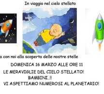 <!--:it-->LE MERAVIGLIE DEL CIELO STELLATO – PLANETARIO – CAGLIARI – DOMENICA 16 MARZO 2014<!--:--><!--:en-->THE WONDERS OF THE STARRY SKY – PLANETARY – CAGLIARI – SUNDAY MARCH 16,2014<!--:-->