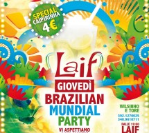 <!--:it-->BRAZILIAN MUNDIAL PARTY – LAIF – CAGLIARI – DA GIOVEDI 12 GIUGNO 2014<!--:--><!--:en-->BRAZILIAN MUNDIAL PARTY – LAIF – CAGLIARI – FROM THURSDAY JUNE 12,2014<!--:-->