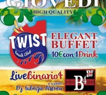 <!--:it-->IL GIOVEDI HIGH QUALITY – TWIST BAR – CAGLIARI – GIOVEDI 10 LUGLIO 2014<!--:--><!--:en-->THE THURSDAY HIGH QUALITY – TWIST BEACH CLUB – CAGLIARI – THURSDAY JULY 10,2014<!--:-->