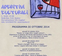 <!--:it-->APERITIVI CULTURALI – ASSOCIAZIONE ITZOKOR – CAGLIARI – GIOVEDI 2 OTTOBRE 2014<!--:--><!--:en-->CULTURAL APERITIF – ASSOCIATION ITZOKOR – CAGLIARI – THURSDAY OCTOBER 2,2014<!--:-->