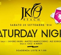 <!--:it-->SATURDAY NIGHT – JKO BEACH -CAGLIARI – SABATO 20 SETTEMBRE 2014<!--:--><!--:en-->SATURDAY NIGHT – JKO BEACH -CAGLIARI – SATURDAY SEPT 20,2014 <!--:-->