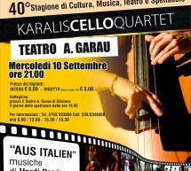 <!--:it-->KARALISCELLO QUARTET – TEATRO GARAU – ORISTANO – MERCOLEDI 10 SETTEMBRE 2014<!--:--><!--:en-->KARALISCELLO QUARTET – GARAU THEATRE -ORISTANO – WEDNESDAY SEPTEMBER 10,2014<!--:-->