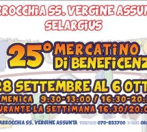 <!--:it-->25° MERCATINO DI BENEFICIENZA – ORATORIO S.LUIGI -SELARGIUS – 28 SETTEMBRE- 6 OTTOBRE 2014<!--:--><!--:en-->25th CHARITY MARKET – ORATORIO S.LUIGI – SELARGIUS – SEPTEMBER 28 TO OCTOBER 6,2014<!--:-->