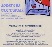 <!--:it-->APERITIVI CULTURALI – ASSOCIAZIONE ITZOKOR – CAGLIARI – GIOVEDI 18 SETTEMBRE 2014<!--:--><!--:en-->CULTURAL APERITIF – ASSOCIATION ITZOKOR – CAGLIARI – THURSDAY SEPTEMBER 18,2014<!--:-->