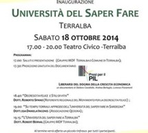 <!--:it-->SABATO 18 OTTOBRE 2014 INAUGURA A TERRALBA L’UNIVERSITA’ DEL SAPER FARE<!--:--><!--:en-->SATURDAY OCTOBER 18,2014 OPEN AT TERRALBA UNIVERSITY KNOW-HOW<!--:-->