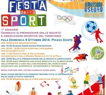 <!--:it-->1° EDIZIONE FESTA DELLO SPORT – PULA – DOMENICA 5 OTTOBRE 2014<!--:--><!--:en-->1st EDITION SPORT FESTIVAL – PULA – SUNDAY OCTOBER 5,2014<!--:-->