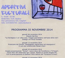 APERITIVI CULTURALI -ASSOC. ITZOKOR- CAGLIARI – GIOVEDI 20 NOVEMBRE 2014