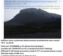 ESCURSIONE AL MONTE ALBO – SABATO 15 NOVEMBRE 2014