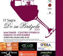 2° SAGRA DE SU PIRITZOLU – MACOMER – SABATO 22 NOVEMBRE 2014