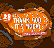 THANK GOD IT’S FRIDAY – LINEA NOTTURNA- CAGLIARI – VENERDI 28 NOVEMBRE 2014