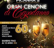 CENONE DI CAPODANNO 2015 – PICANHA’S – CAGLIARI – MERCOLEDI 31 DICEMBRE 2014