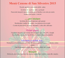 CENONE VEG DI CAPODANNO 2015 – GINTILLA – CAGLIARI – MERCOLEDI 31 DICEMBRE 2014