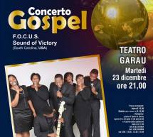 F.O.C.U.S SOUNDE OF VICTORY- CONCERTO GOSPEL – TEATRO GARAU – ORISTANO – MARTEDI 23 DICEMBRE 2014