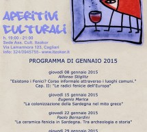 APERITIVI CULTURALI – ASSOC.ITZOKOR – CAGLIARI – GIOVEDI 8 GENNAIO 2015