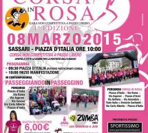 4° EDIZIONE CORSA IN ROSA – SASSARI – DOMENICA  8 MARZO 2015