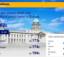 VOLA IN EUROPA CON LUFTHANSA A PARTIRE DA 162 € – SOLO FINO A DOMENICA 11 GENNAIO 2015