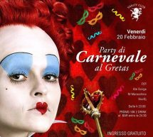 PARTY DI CARNEVALE – GRETA’S – CAGLIARI – VENERDI 20 FEBBRAIO 2015