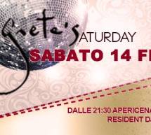 GRETA’SATURDAY – GRETA’S – CAGLIARI – SABATO 14 FEBBRAIO 2015