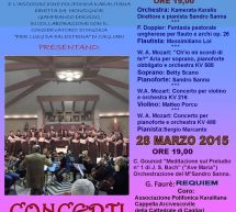 CONCERTI DI MUSICA CLASSICA – PIRRI – SABATO 7-28 MARZO 2015