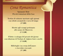 CENA ROMANTICA DI SAN VALENTINO – ENO’ – CAGLIARI – SABATO 14 FEBBRAIO 2015