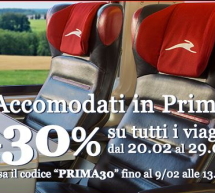 SCONTO 30% CON ITALO TRENO PER VIAGGIARE IN PRIMA CLASSE