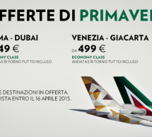 OFFERTE DI PRIMAVERA ALITALIA – VOLA A DUBAI E GIACARTA A PARTIRE DA 449 €