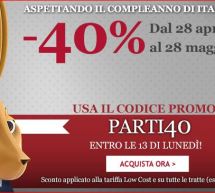 SCONTO 40% CON ITALO TRENO – PRENOTA ENTRO IL 13 APRILE 2015