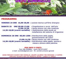 CORSO DI PRIMO LIVELLO DI ORTO SINERGICO-CORIMBI- SAN SPERATE – 24-25-26 APRILE 2015