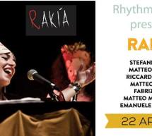 RAKIA LIVE – JAZZINO – CAGLIARI – MERCOLEDI 22 APRILE 2015