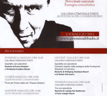 XI PREMIO DELLE ARTI CLAUDIO ABBADO – CAGLIARI – 3-8 MAGGIO 2015