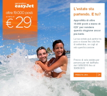 OLTRE 19000 POSTI A MENO DI 29 € CON EASYJET