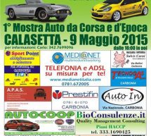 PRIMAVERA MOTORISTICA – 1° MOSTRA D’AUTO DA CORSA E D’EPOCA- CALASETTA- DOMENICA 10 MAGGIO 2015