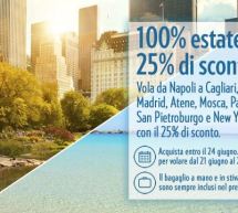 25% SCONTO SUI VOLI MERIDIANA – FINO AL 24 GIUGNO 2015