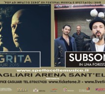 NEGRITA E SUBSONICA A CAGLIARI: BIGLIETTI ANCORA DISPONIBILI