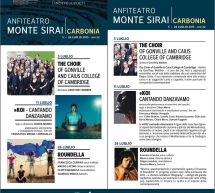 XXXIII FESTIVAL LA NOTTE DEI POETI – ANFITEATRO MONTE SIRAI -CARBONIA- 5-26 LUGLIO 2015