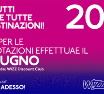 20% SCONTO CON WIZZAIR – SOLO GIOVEDI 18 GIUGNO 2015