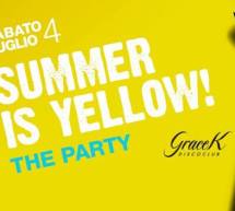 SUMMER IS YELLOW! – GRACE K – PULA – SABATO 4 LUGLIO 2015