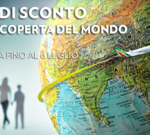 15% SCONTO ALLA SCOPERTA DEL MONDO CON ALITALIA – FINO AL 6 LUGLIO 2015