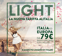 ALITALIA LANCIA LA TARIFFA LIGHT, PER TUTTI QUELLI CHE VIAGGIANO SOLO COL BAGAGLIO A MANO