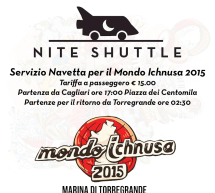 NITE SHUTTLE, SERVIZIO NAVETTA DA CAGLIARI PER MONDO ICHNUSA 2015