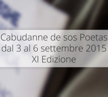 CABUDANNE DE SOS POETAS – SENEGHE – 3-6 SETTEMBRE 2015