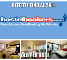 SCONTO 50% SU HOSTELBOOKERS.COM – SOLO PER OGGI – MARTEDI 8 SETTEMBRE 2015