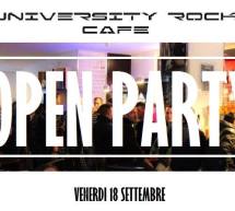 OPEN PARTY – UNIVERSITY ROCK CAFE’ – CAGLIARI – VENERDI 18 SETTEMBRE 2015