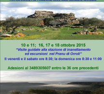 VISITE GUIDATE ALLA STAZIONE DI INANELLAMENTO ED ESCURSIONI NEL PRANU DI ORROLI- 10-11-16-17-18 OTTOBRE 2015