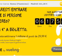 UN MILIONE DI POSTI A PARTIRE DA 29,99 € CON VUELING