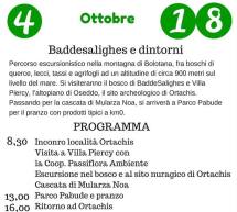 BADDESALIGHES E DINTORNI – BOLOTANA – DOMENICA 18 OTTOBRE 2015