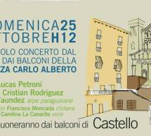 SUONO AL CIVICO DEI BALCONI DI CASTELLO – CAGLIARI – DOMENICA 25 OTTOBRE 2015