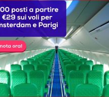 VOLA A 29 € PER AMSTERDAM E PARIGI CON TRANSAVIA